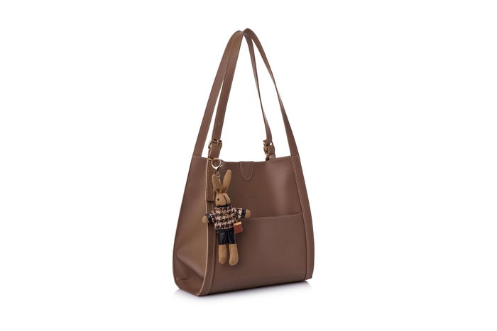Lucky Bees Bolsa Tote Visón Oscuro Lucky Bees Bolsa Tote Visón Oscuro